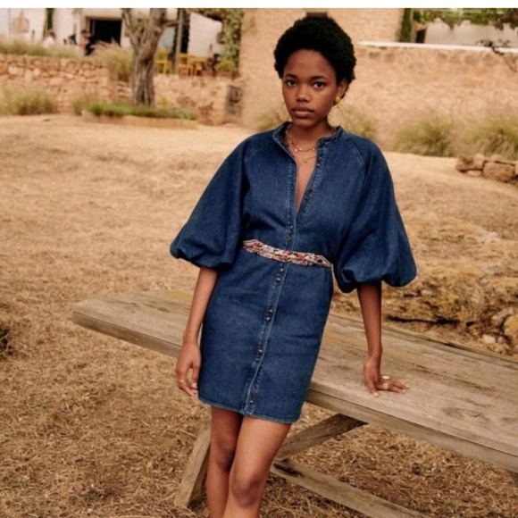 Sezane Dresses & Skirts - Sezane Lila denim dress